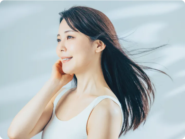 毛量が少なくても装着可能です